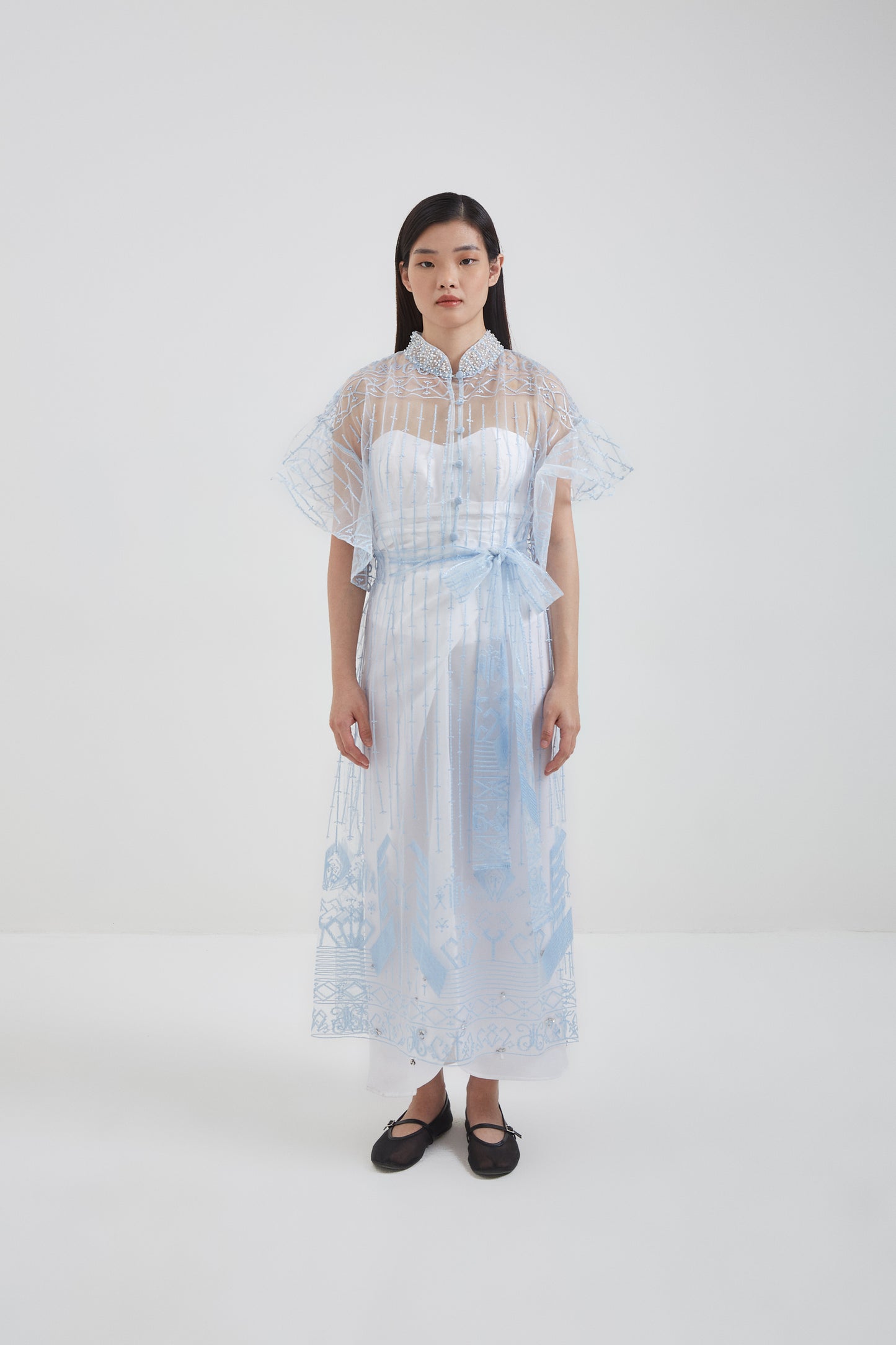 SENSES x Love and Flair : Blue Signature Fabric Long Dress