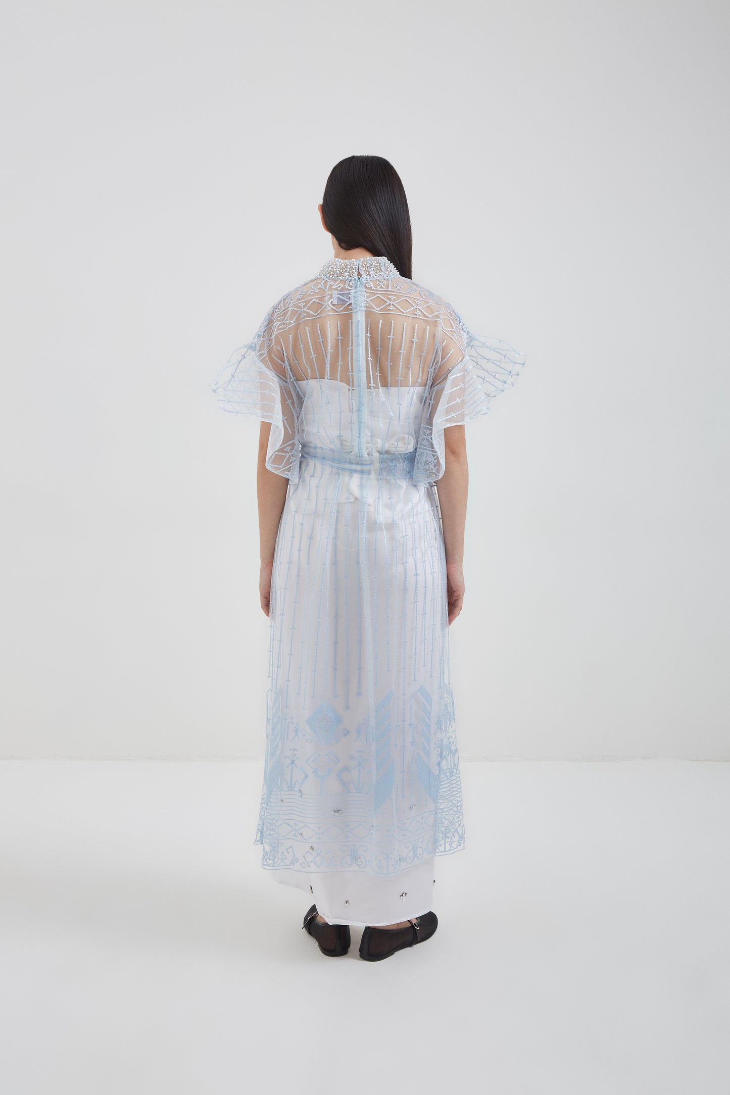 SENSES x Love and Flair : Blue Signature Fabric Long Dress