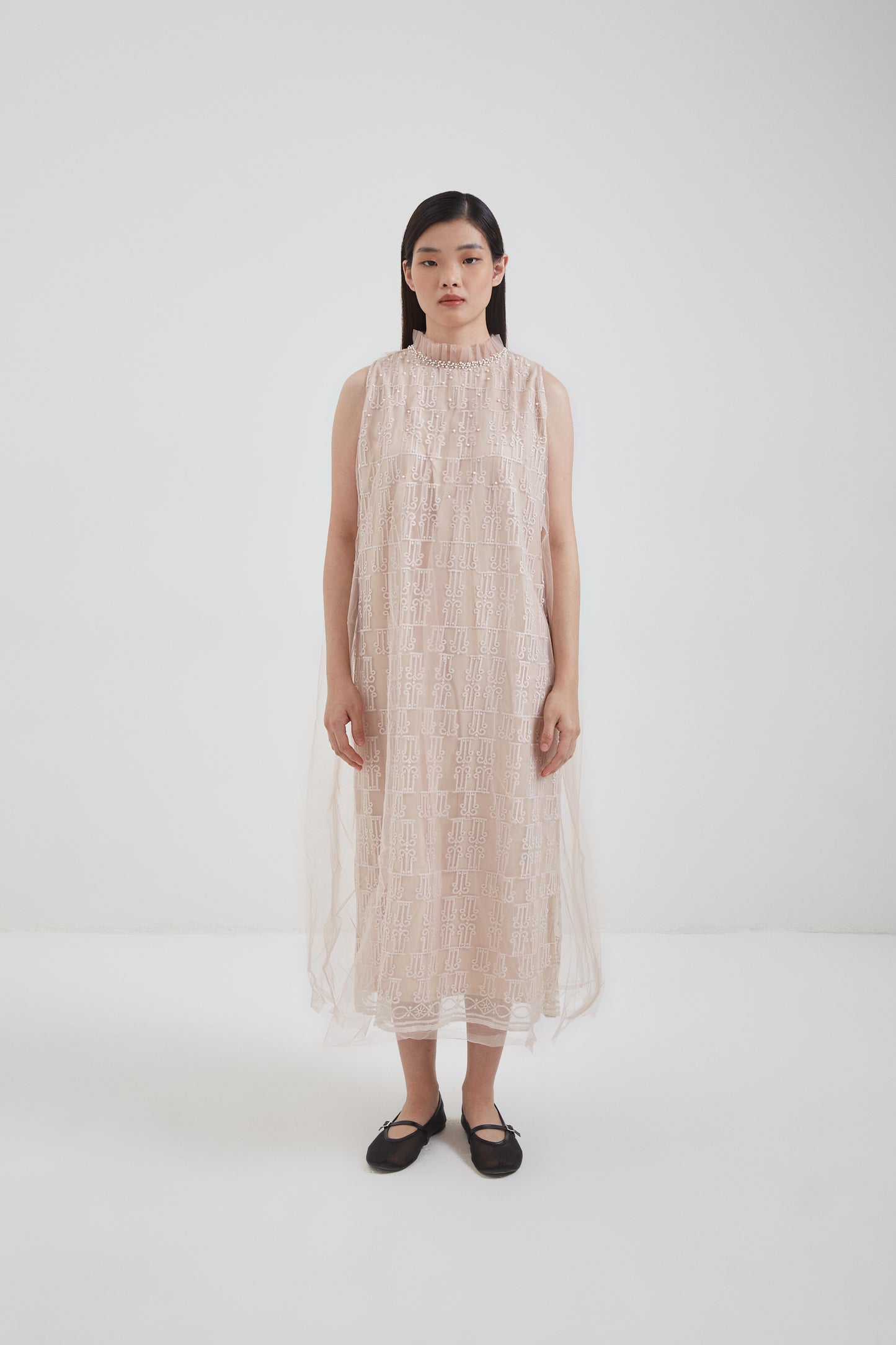 SENSES x Love and Flair : Creme Tulle Long Dress