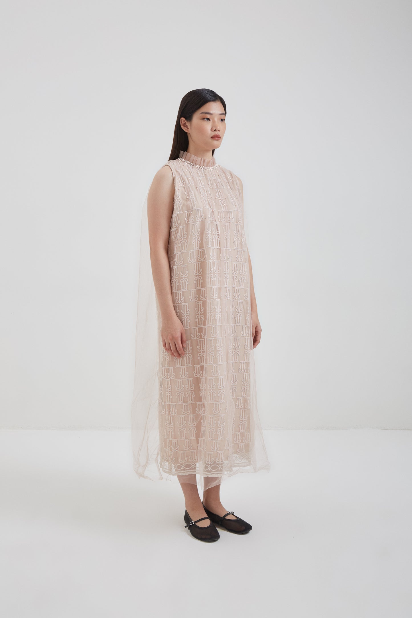 SENSES x Love and Flair : Creme Tulle Long Dress